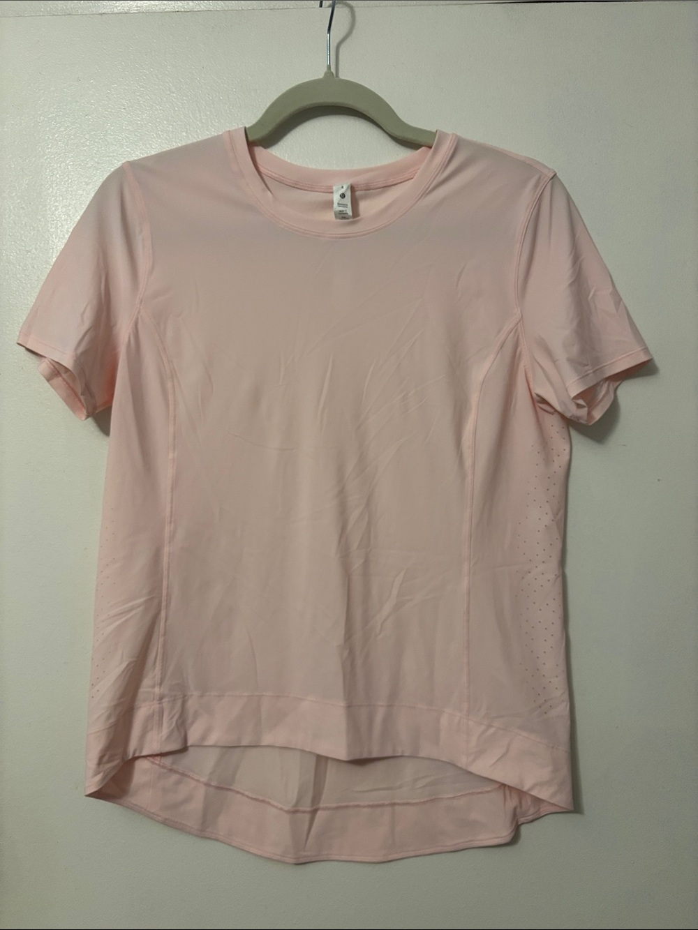 lululemon athletica Pale Pink Short Sleeve Performance Tee